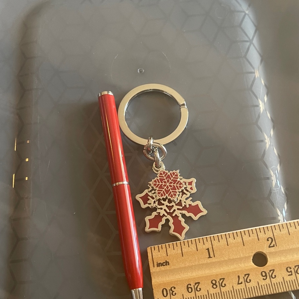 Coach Snowflake Keychain And Pen Set - image 7